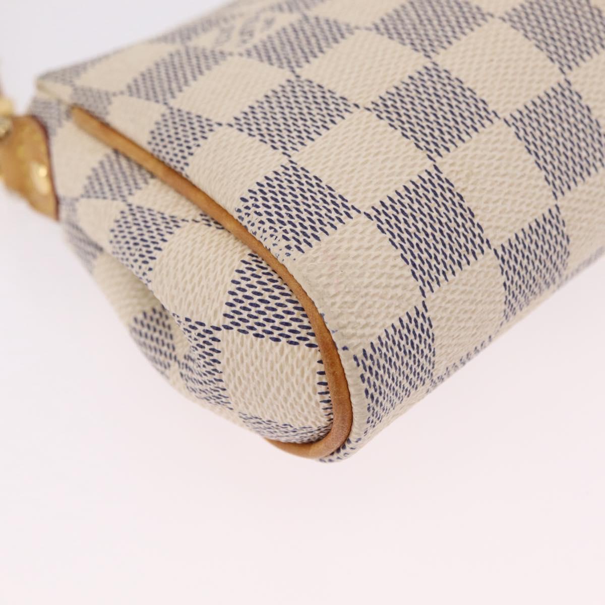 LOUIS VUITTON Damier Azur Eva Shoulder Bag 2way N55214 LV Auth 206436A