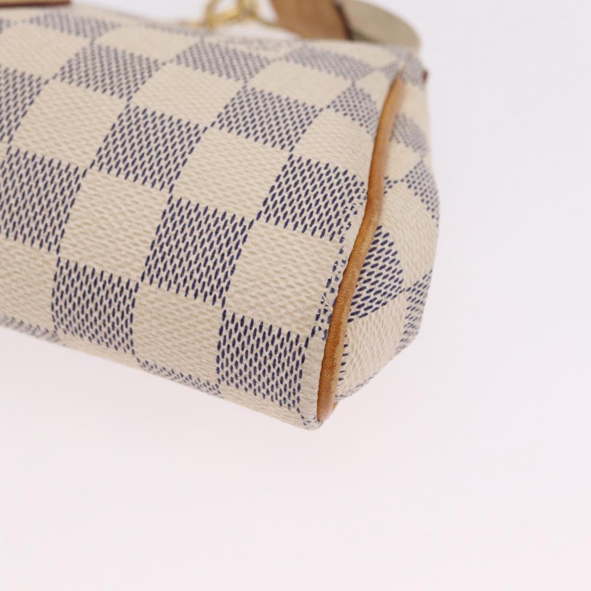 LOUIS VUITTON Damier Azur Eva Shoulder Bag 2way N55214 LV Auth 206436A