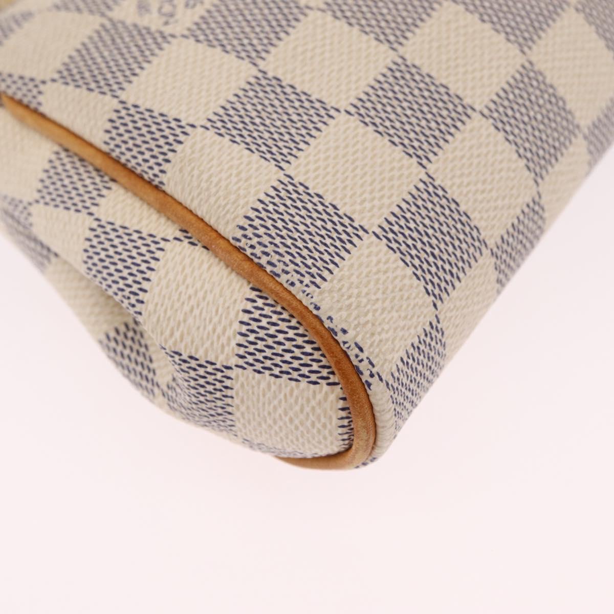 LOUIS VUITTON Damier Azur Eva Shoulder Bag 2way N55214 LV Auth 206436A