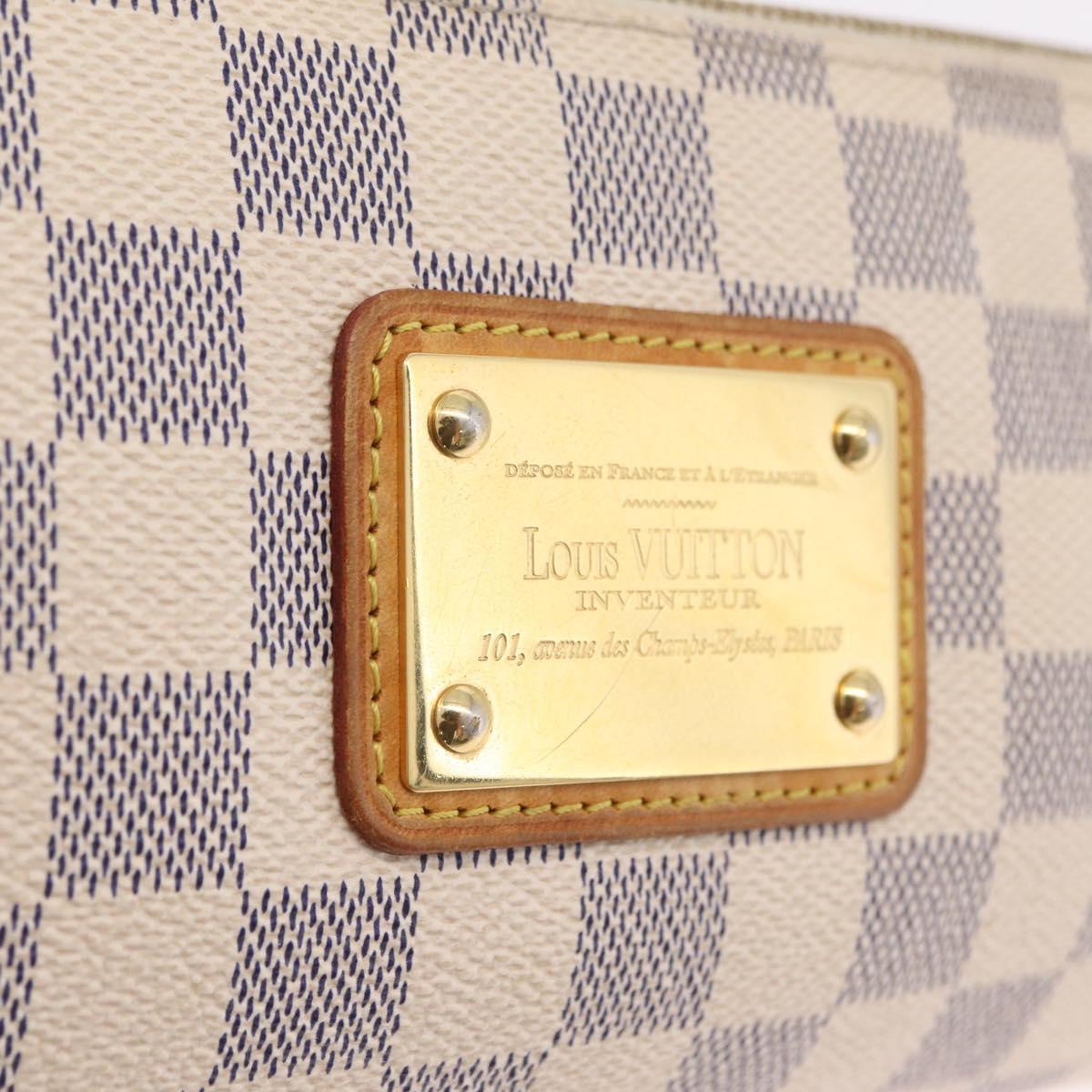 LOUIS VUITTON Damier Azur Eva Shoulder Bag 2way N55214 LV Auth 206436A