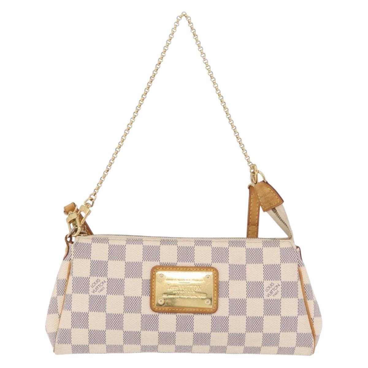 LOUIS VUITTON Damier Azur Eva Shoulder Bag 2way N55214 LV Auth 206436A