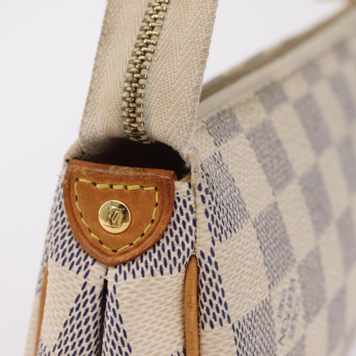 LOUIS VUITTON Damier Azur Eva Shoulder Bag 2way N55214 LV Auth 206436A