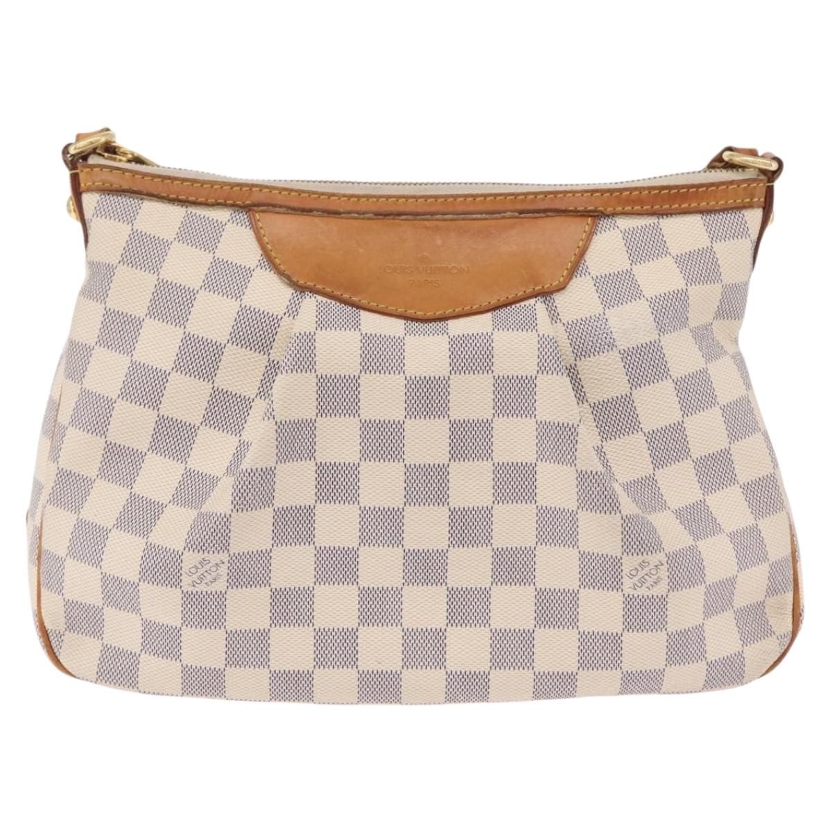 LOUIS VUITTON Damier Azur Siracusa PM Shoulder Bag N41113 LV Auth 206447A