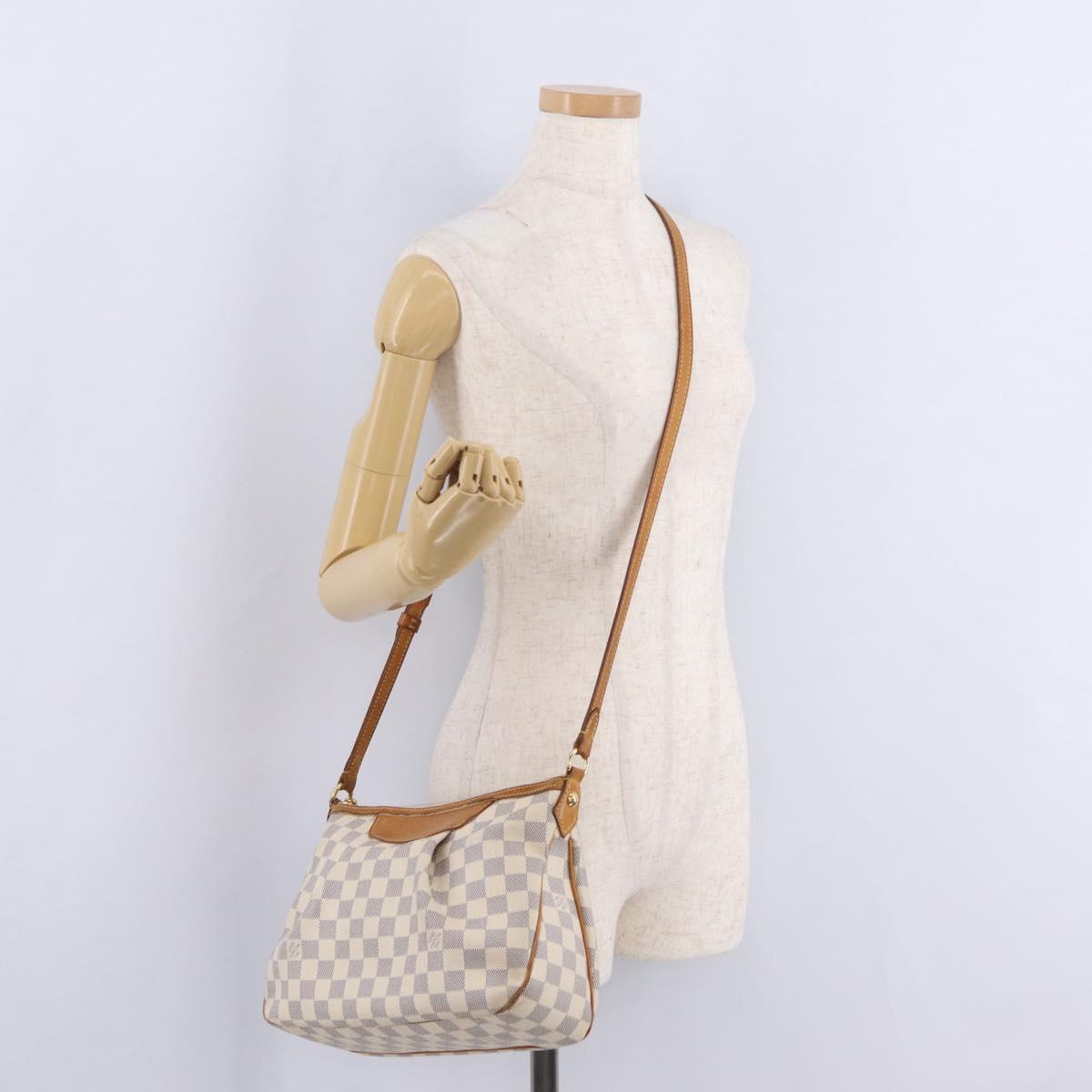 LOUIS VUITTON Damier Azur Siracusa PM Shoulder Bag N41113 LV Auth 206447A