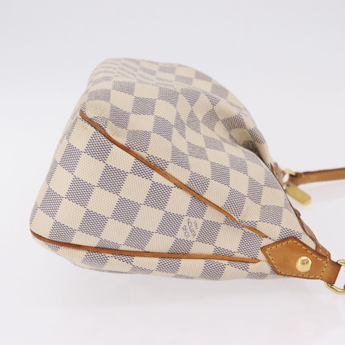LOUIS VUITTON Damier Azur Siracusa PM Shoulder Bag N41113 LV Auth 206447A