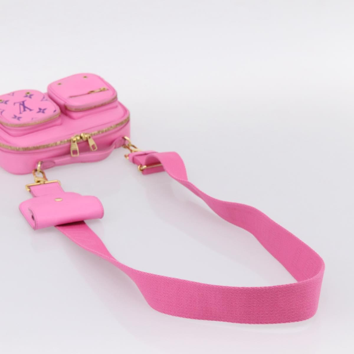 LOUIS VUITTON Utility Cross Body Bag Calf leather Pink M59244 LV Auth 206460V