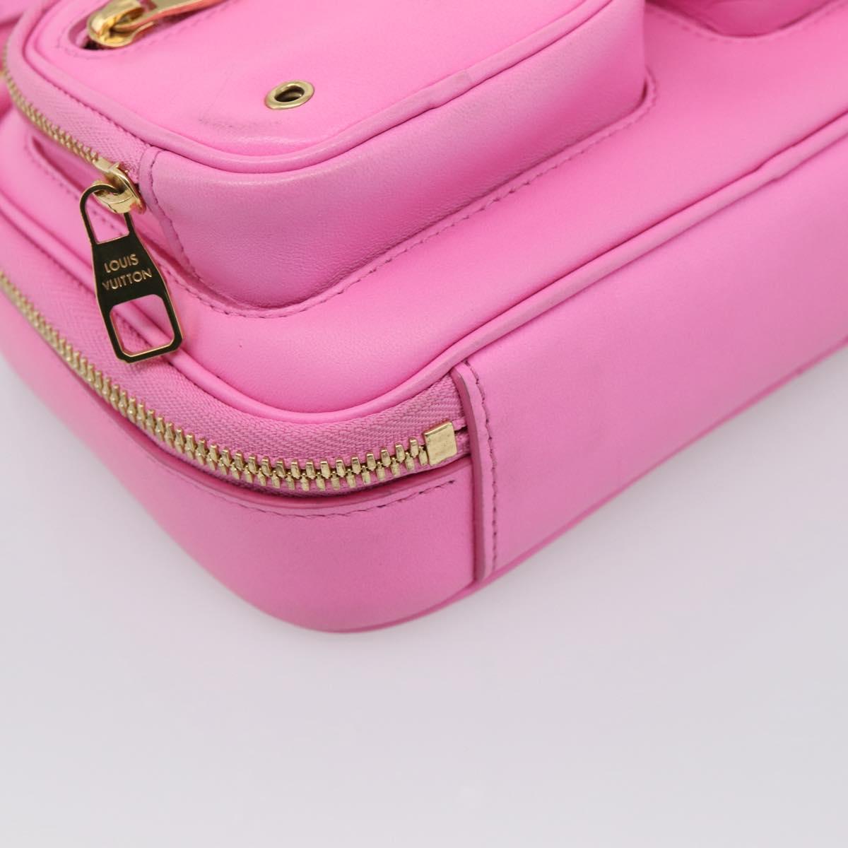 LOUIS VUITTON Utility Cross Body Bag Calf leather Pink M59244 LV Auth 206460V