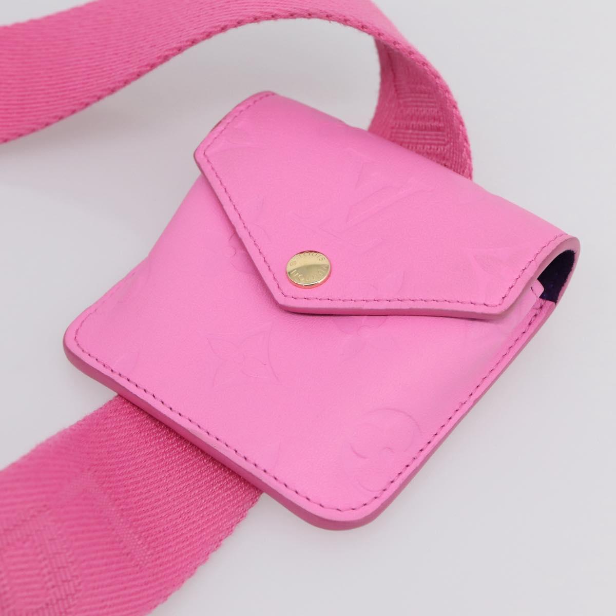 LOUIS VUITTON Utility Cross Body Bag Calf leather Pink M59244 LV Auth 206460V