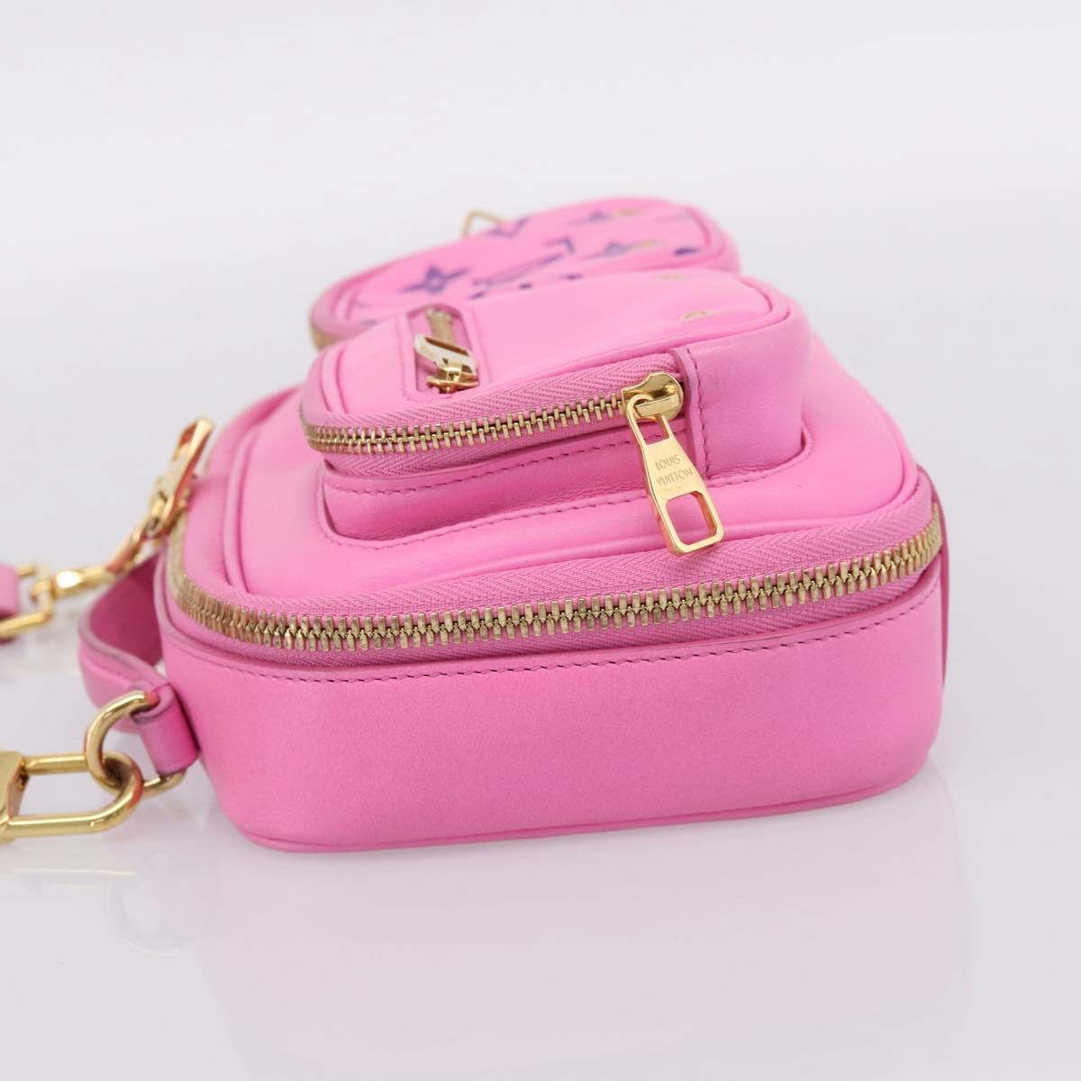 LOUIS VUITTON Utility Cross Body Bag Calf leather Pink M59244 LV Auth 206460V