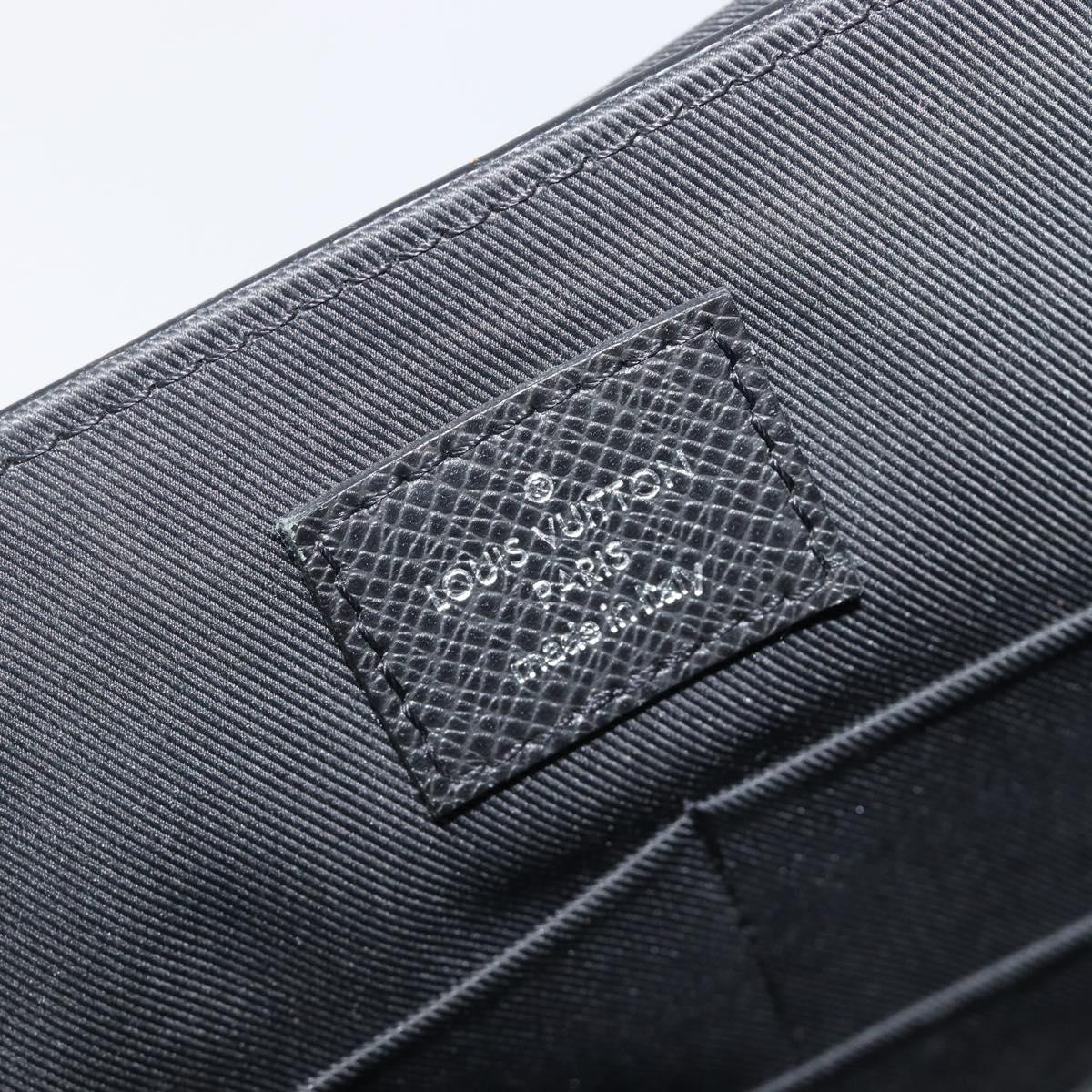 LOUIS VUITTON Taiga Roman MM Shoulder Bag Ardoise M32682 LV Auth 206484V