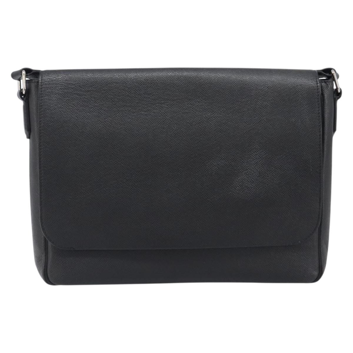 LOUIS VUITTON Taiga Roman MM Shoulder Bag Ardoise M32682 LV Auth 206484V