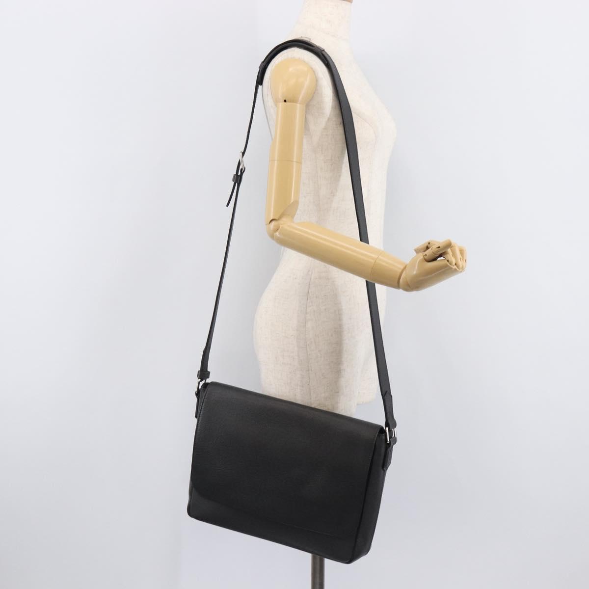 LOUIS VUITTON Taiga Roman MM Shoulder Bag Ardoise M32682 LV Auth 206484V