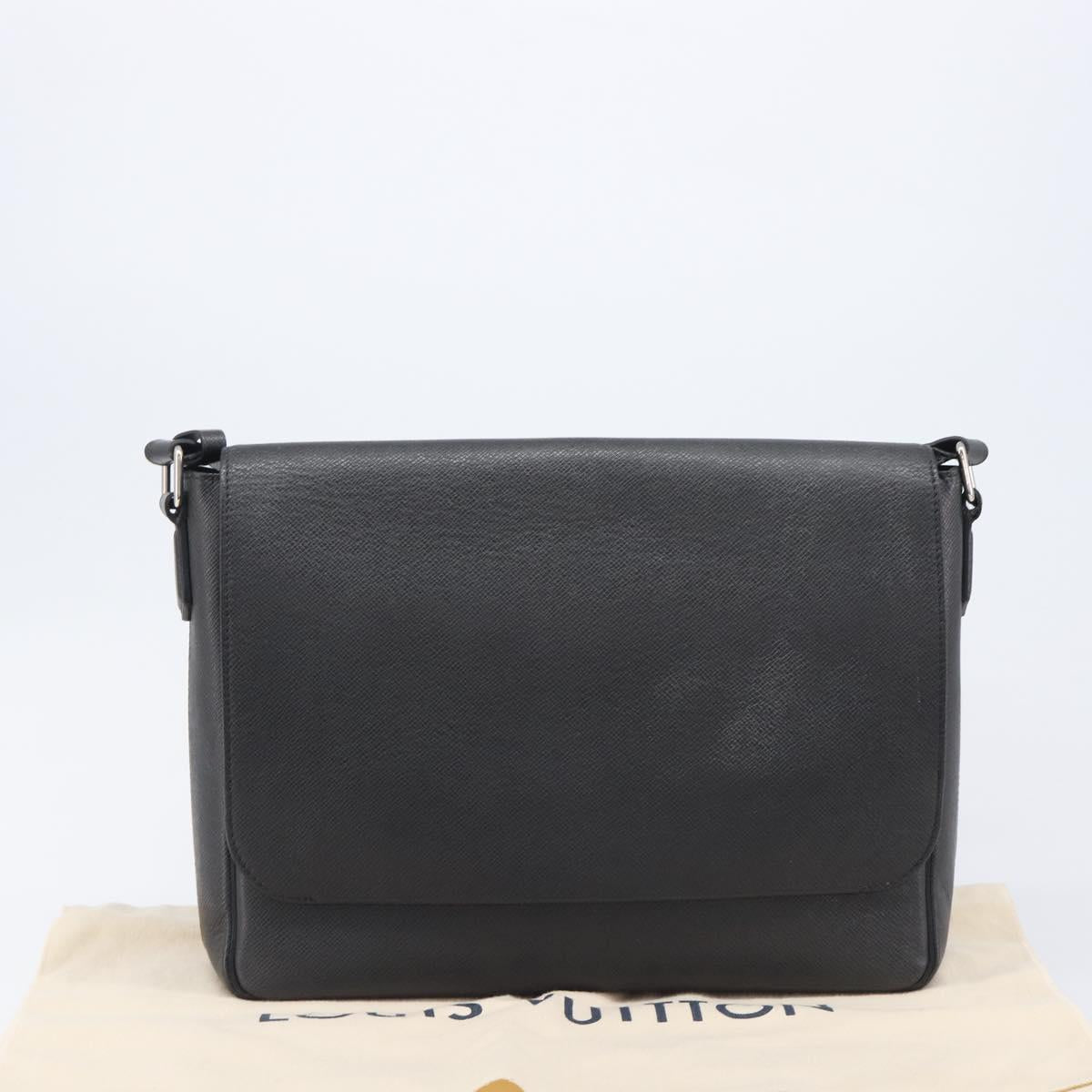 LOUIS VUITTON Taiga Roman MM Shoulder Bag Ardoise M32682 LV Auth 206484V