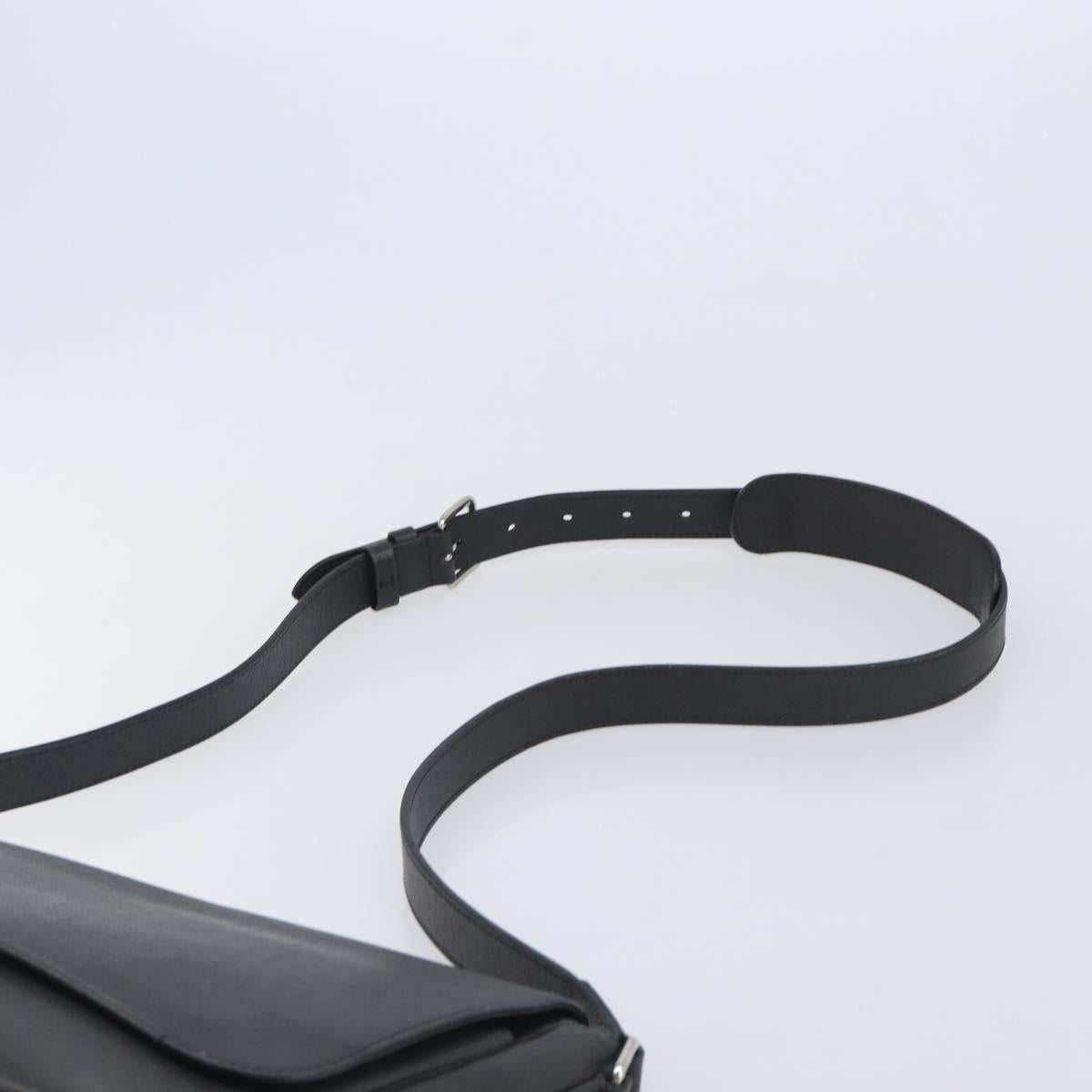 LOUIS VUITTON Taiga Roman MM Shoulder Bag Ardoise M32682 LV Auth 206484V