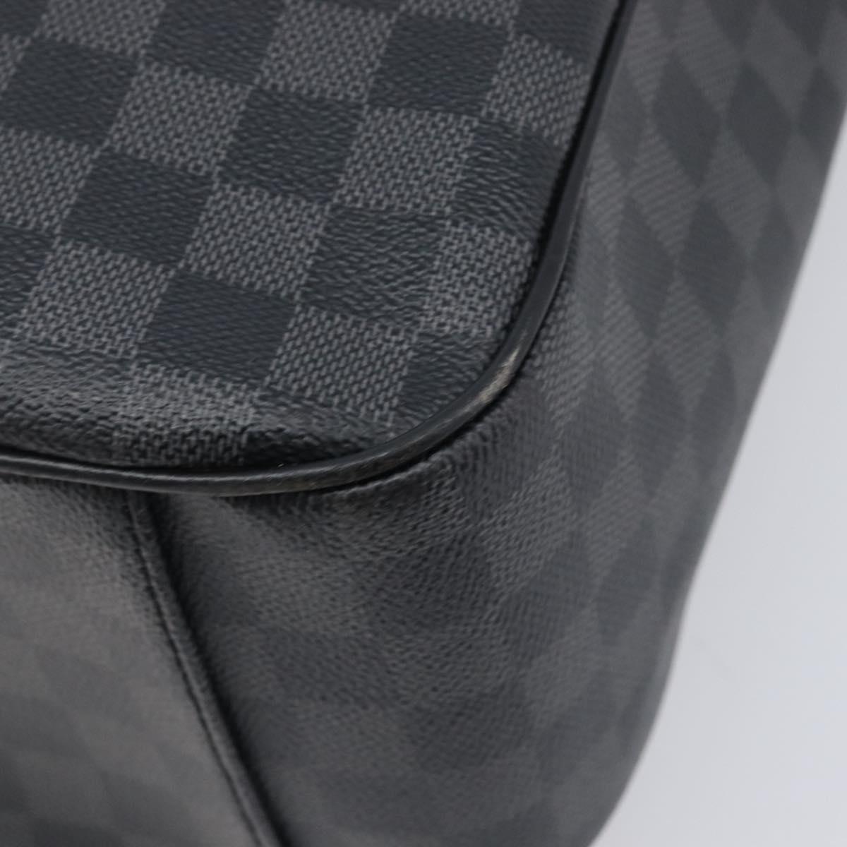 LOUIS VUITTON Damier Graphite Tadao Shoulder Bag 2way N51192 LV Auth 206485V
