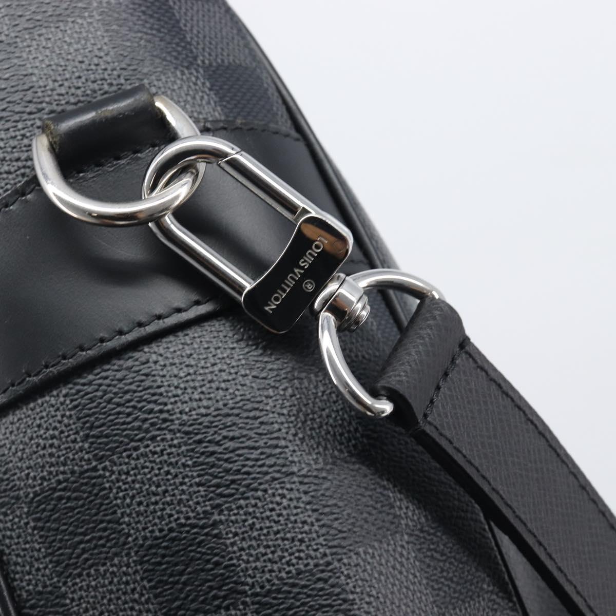LOUIS VUITTON Damier Graphite Tadao Shoulder Bag 2way N51192 LV Auth 206485V