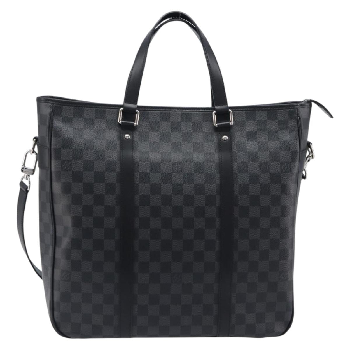 LOUIS VUITTON Damier Graphite Tadao Shoulder Bag 2way N51192 LV Auth 206485V