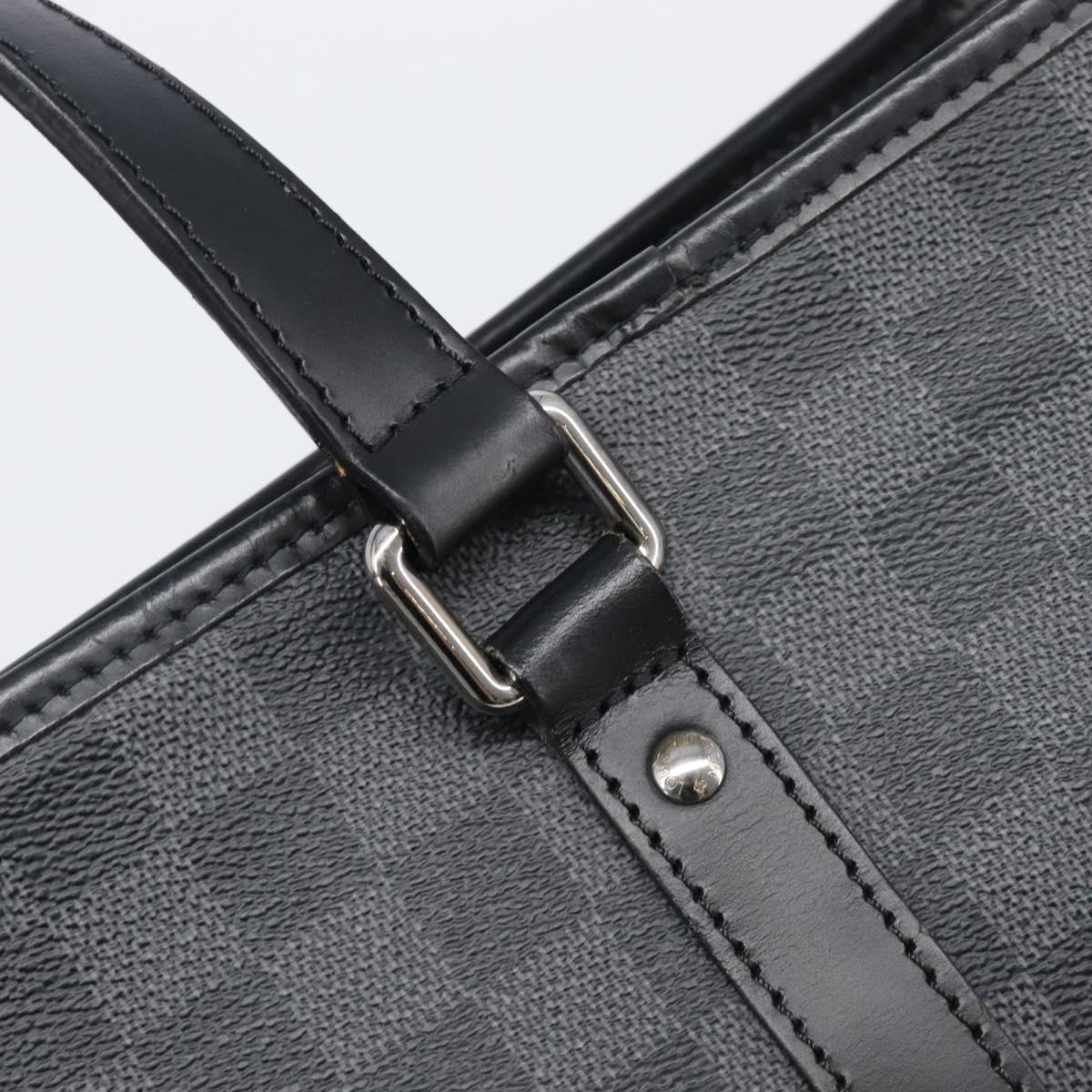 LOUIS VUITTON Damier Graphite Tadao Shoulder Bag 2way N51192 LV Auth 206485V