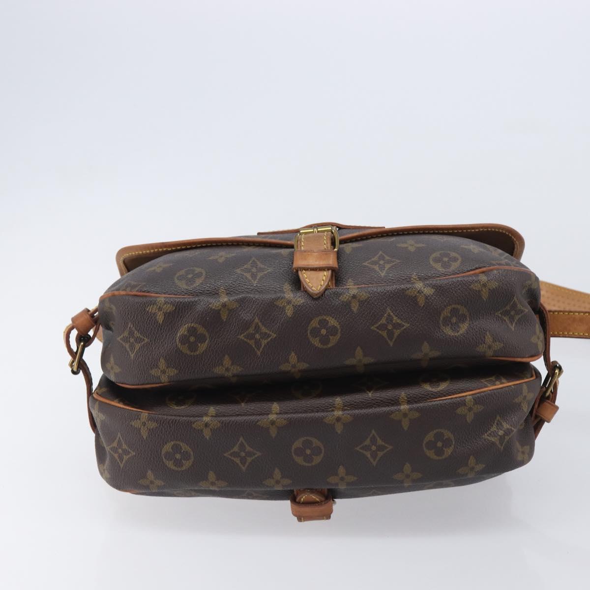 LOUIS VUITTON Monogram Saumur 30 Shoulder Bag M42256 LV Auth 206486