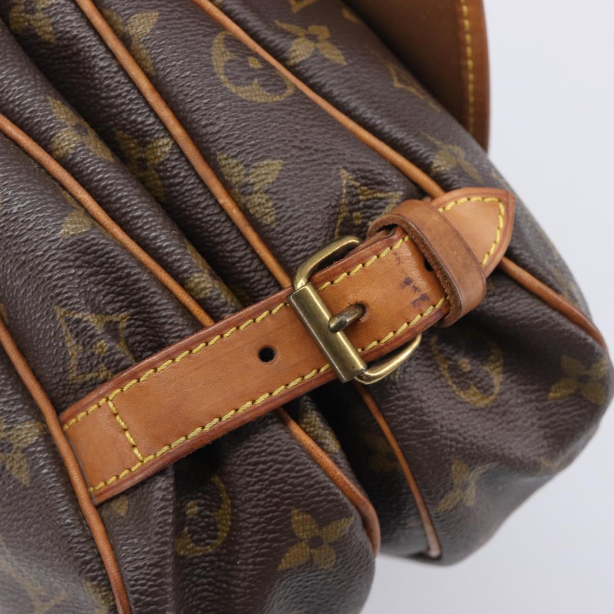LOUIS VUITTON Monogram Saumur 30 Shoulder Bag M42256 LV Auth 206486