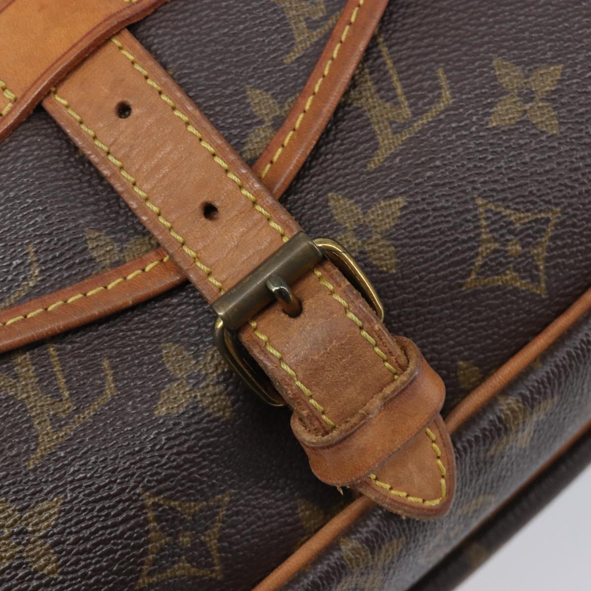 LOUIS VUITTON Monogram Saumur 30 Shoulder Bag M42256 LV Auth 206486