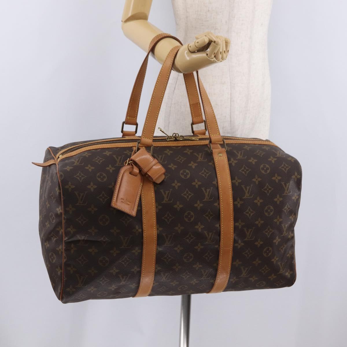 LOUIS VUITTON Monogram Sac Souple 45 Boston Bag M41624 LV Auth 206493A