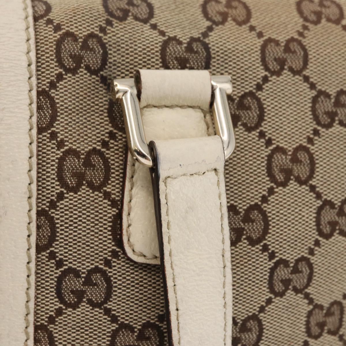 GUCCI GG Canvas Web Sherry Line Tote Bag Beige Gold 150335 Auth 206504