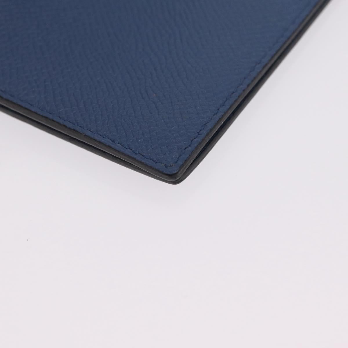 HERMES Agenda Vision Day Planner Cover Leather Blue Auth 206514M