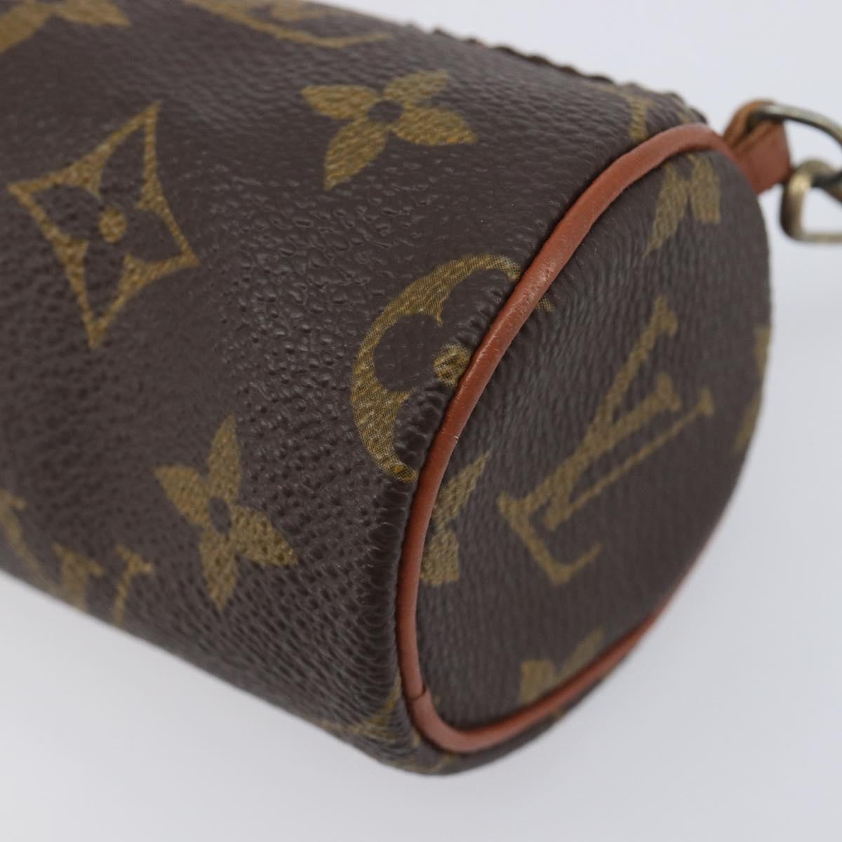 LOUIS VUITTON Monogram Papillon Pouch LV Auth 206562
