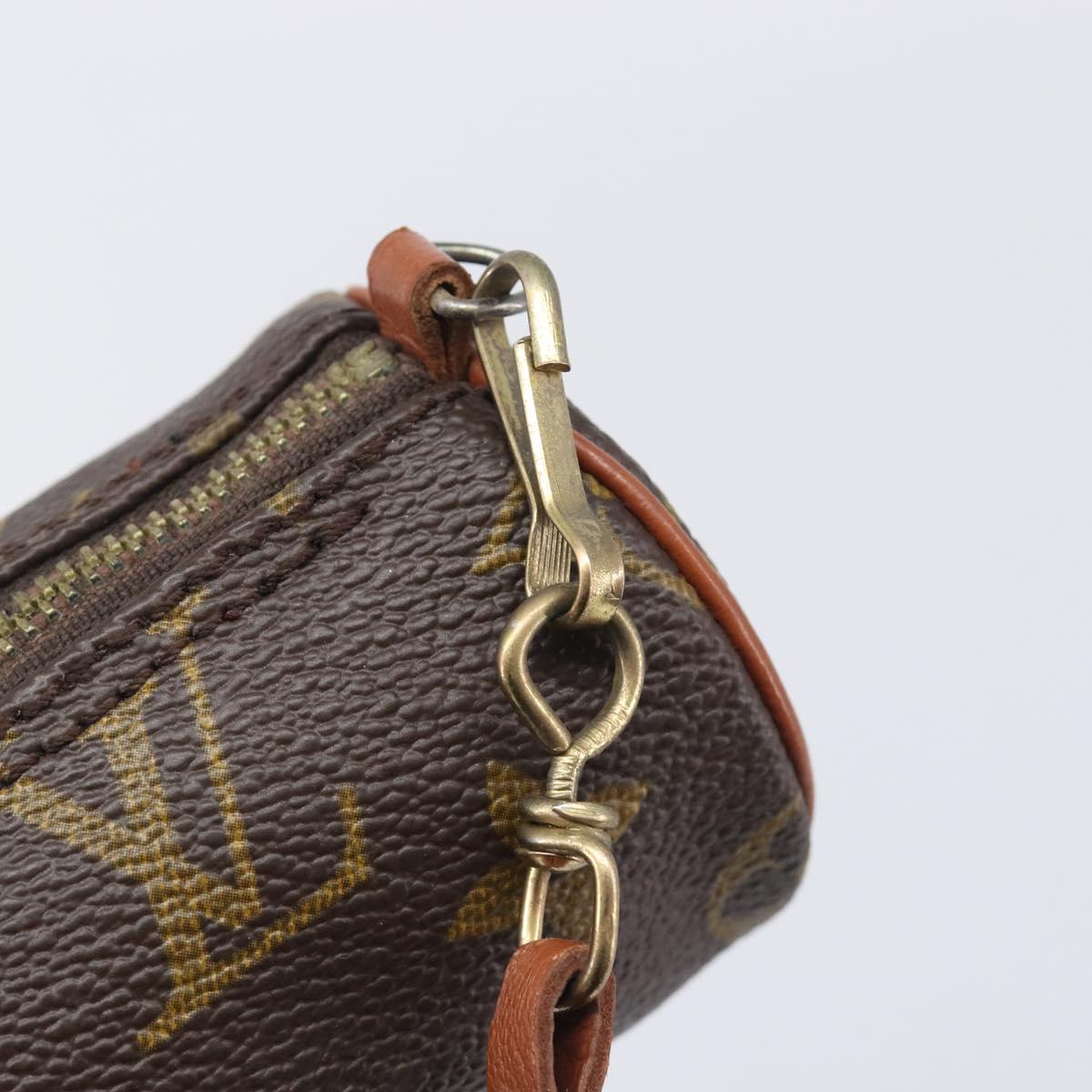 LOUIS VUITTON Monogram Papillon Pouch LV Auth 206562