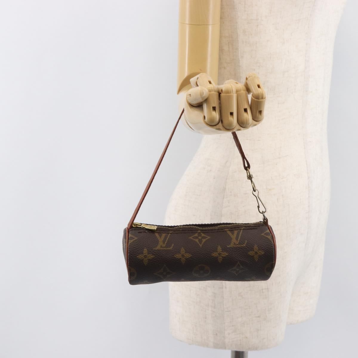 LOUIS VUITTON Monogram Papillon Pouch LV Auth 206562