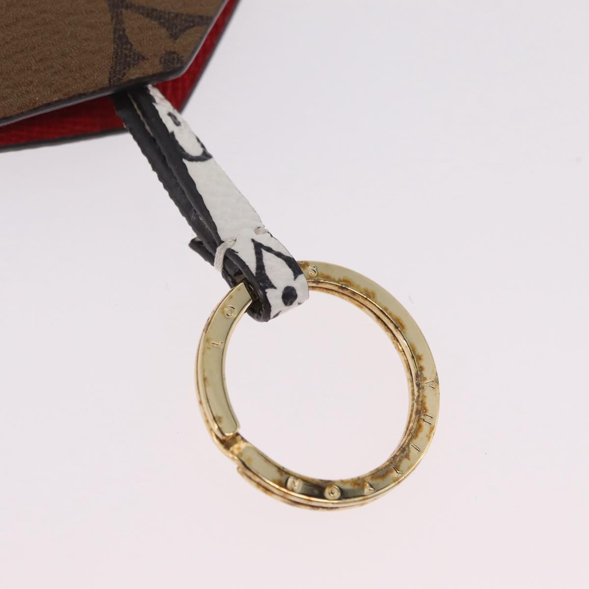LOUIS VUITTON Monogram Cloche Kure Key Holder Brown White M67849 LV Auth 206565M