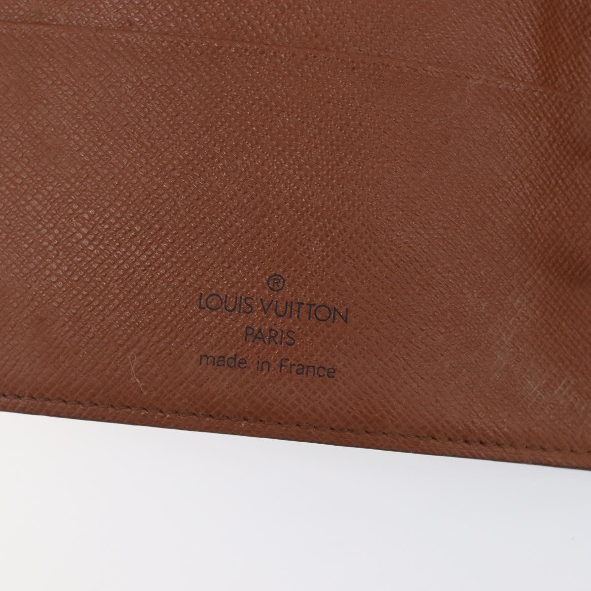 LOUIS VUITTON Monogram Agenda MM Day Planner Cover R20105 LV Auth 206573