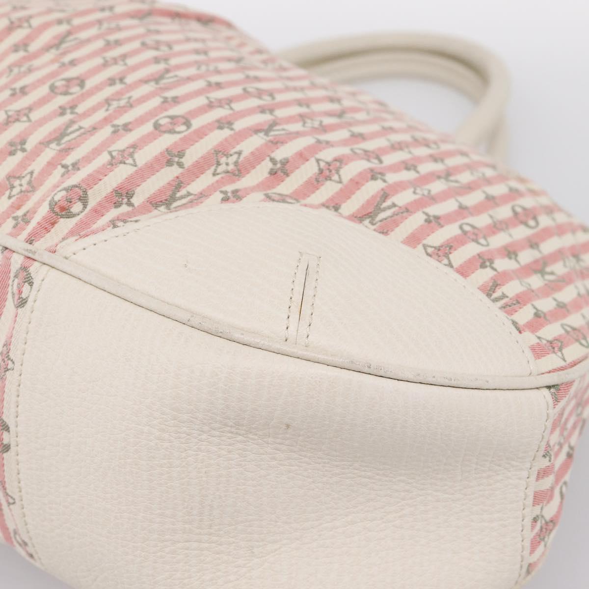 LOUIS VUITTON Monogram Mini Lin Croisette Marina PM Pink M95495 LV Auth 206600