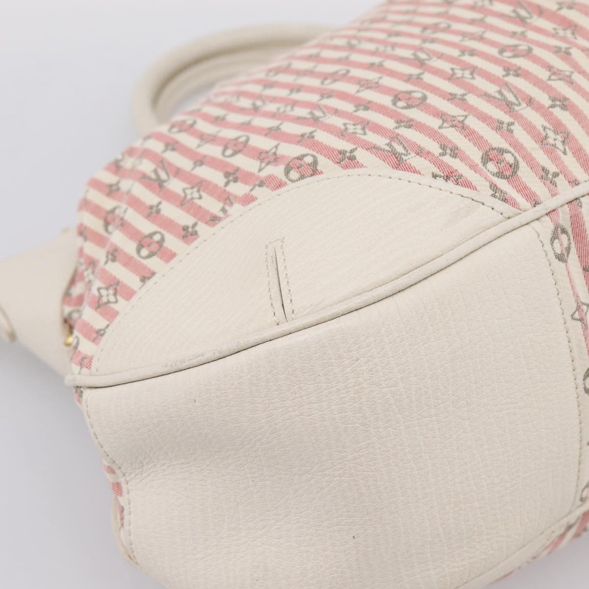 LOUIS VUITTON Monogram Mini Lin Croisette Marina PM Pink M95495 LV Auth 206600