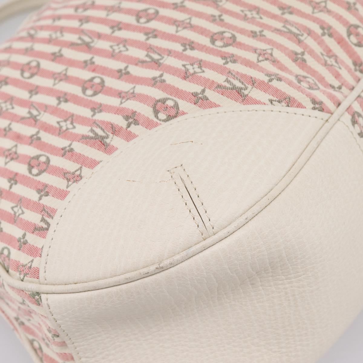 LOUIS VUITTON Monogram Mini Lin Croisette Marina PM Pink M95495 LV Auth 206600