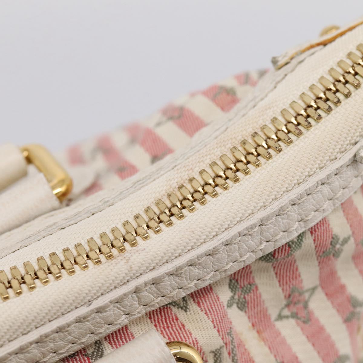 LOUIS VUITTON Monogram Mini Lin Croisette Marina PM Pink M95495 LV Auth 206600