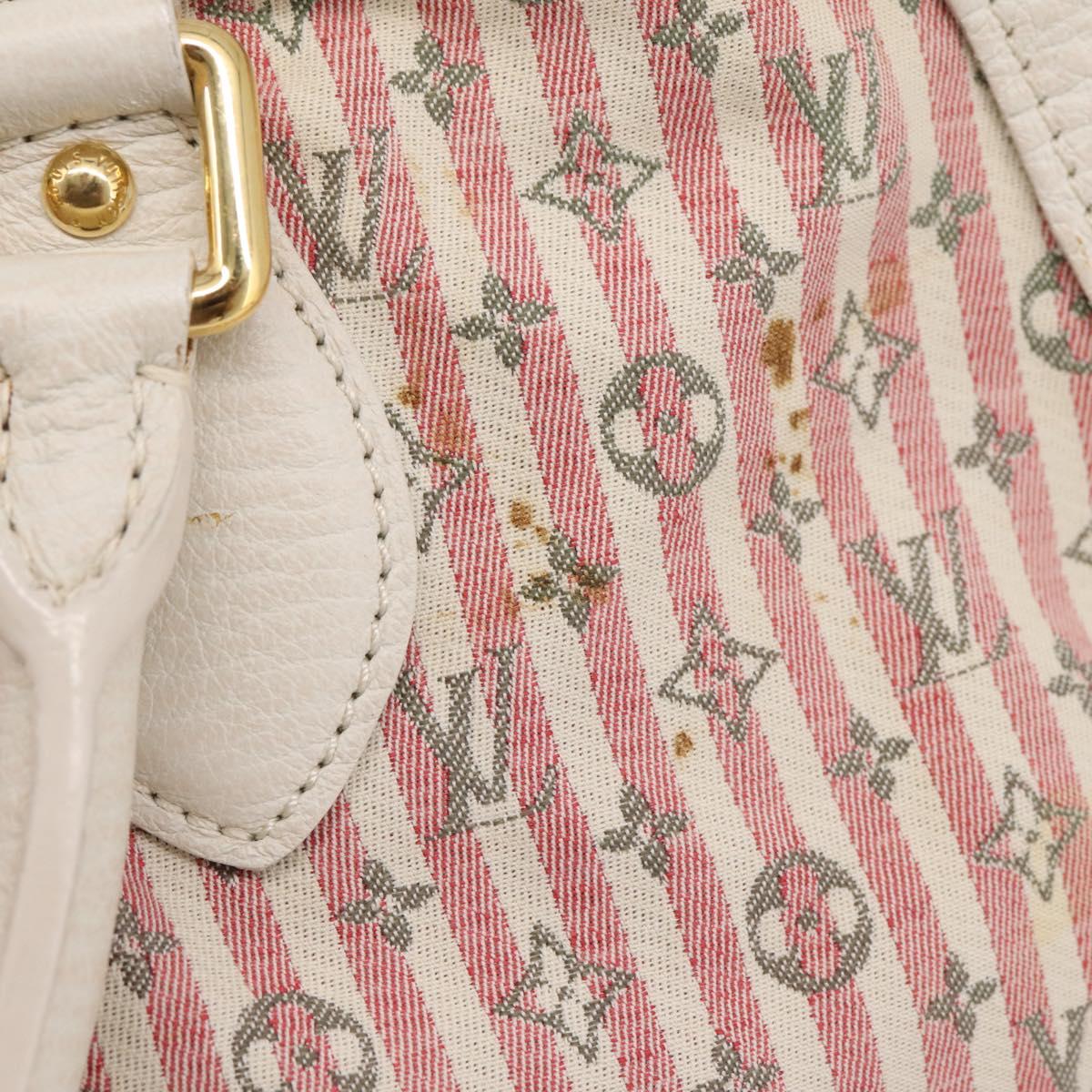 LOUIS VUITTON Monogram Mini Lin Croisette Marina PM Pink M95495 LV Auth 206600