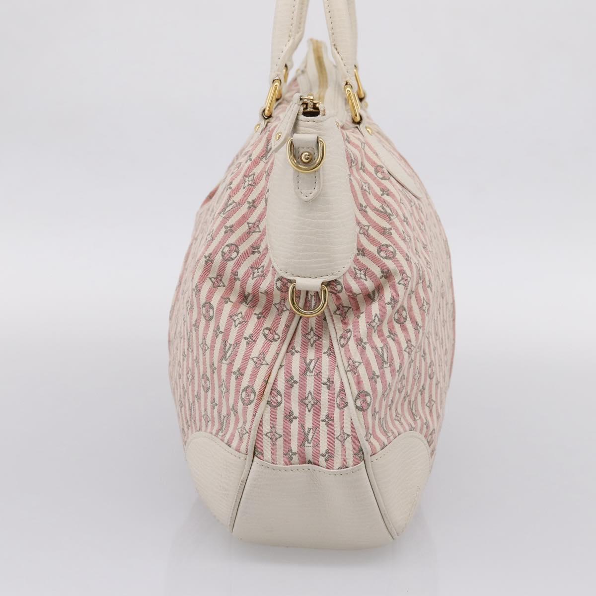 LOUIS VUITTON Monogram Mini Lin Croisette Marina PM Pink M95495 LV Auth 206600