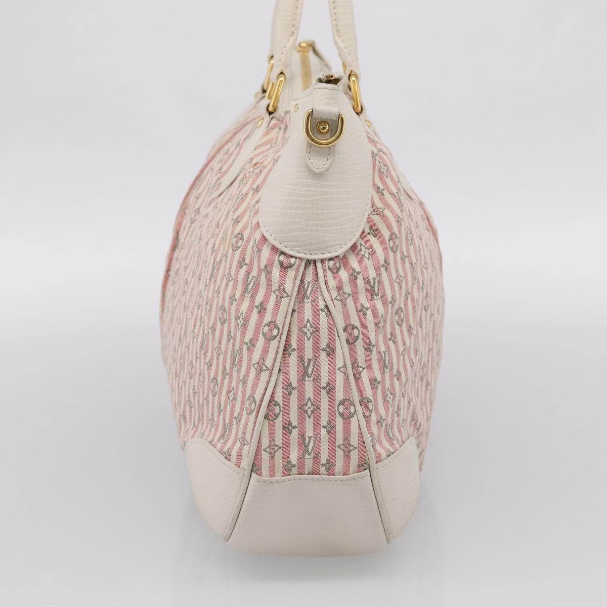 LOUIS VUITTON Monogram Mini Lin Croisette Marina PM Pink M95495 LV Auth 206600