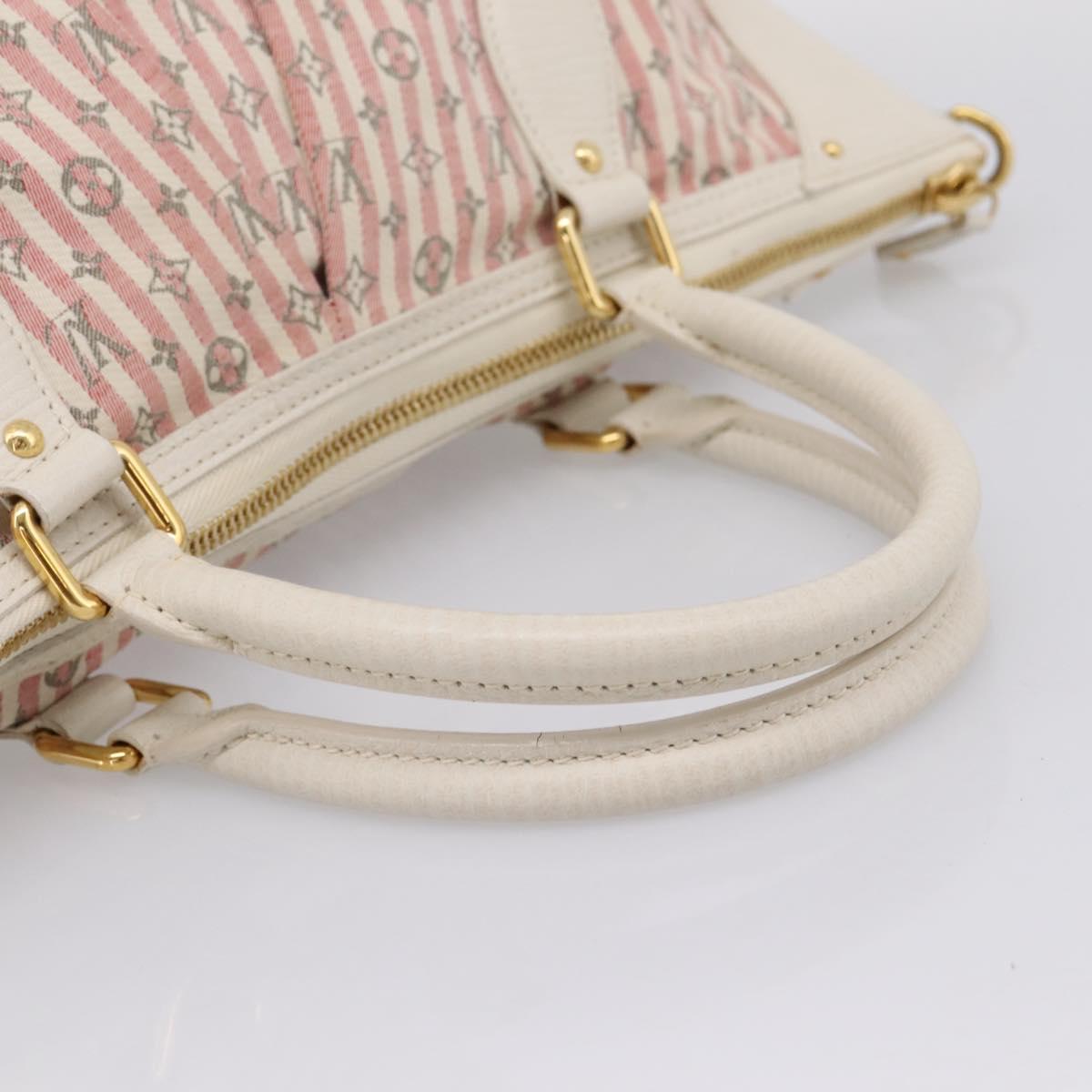 LOUIS VUITTON Monogram Mini Lin Croisette Marina PM Pink M95495 LV Auth 206600