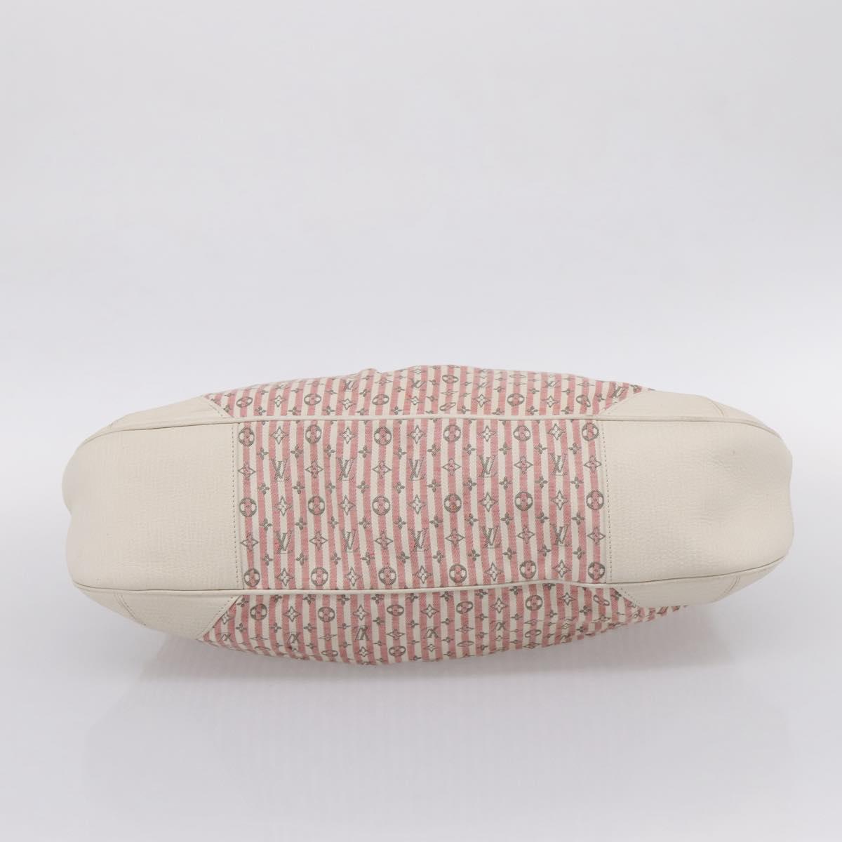 LOUIS VUITTON Monogram Mini Lin Croisette Marina PM Pink M95495 LV Auth 206600