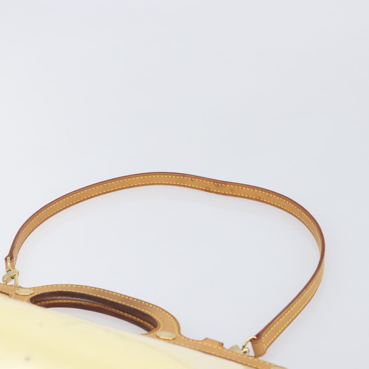 LOUIS VUITTON Monogram Vernis Roxbury Drive Hand Bag Perle M91374 LV Auth 206602