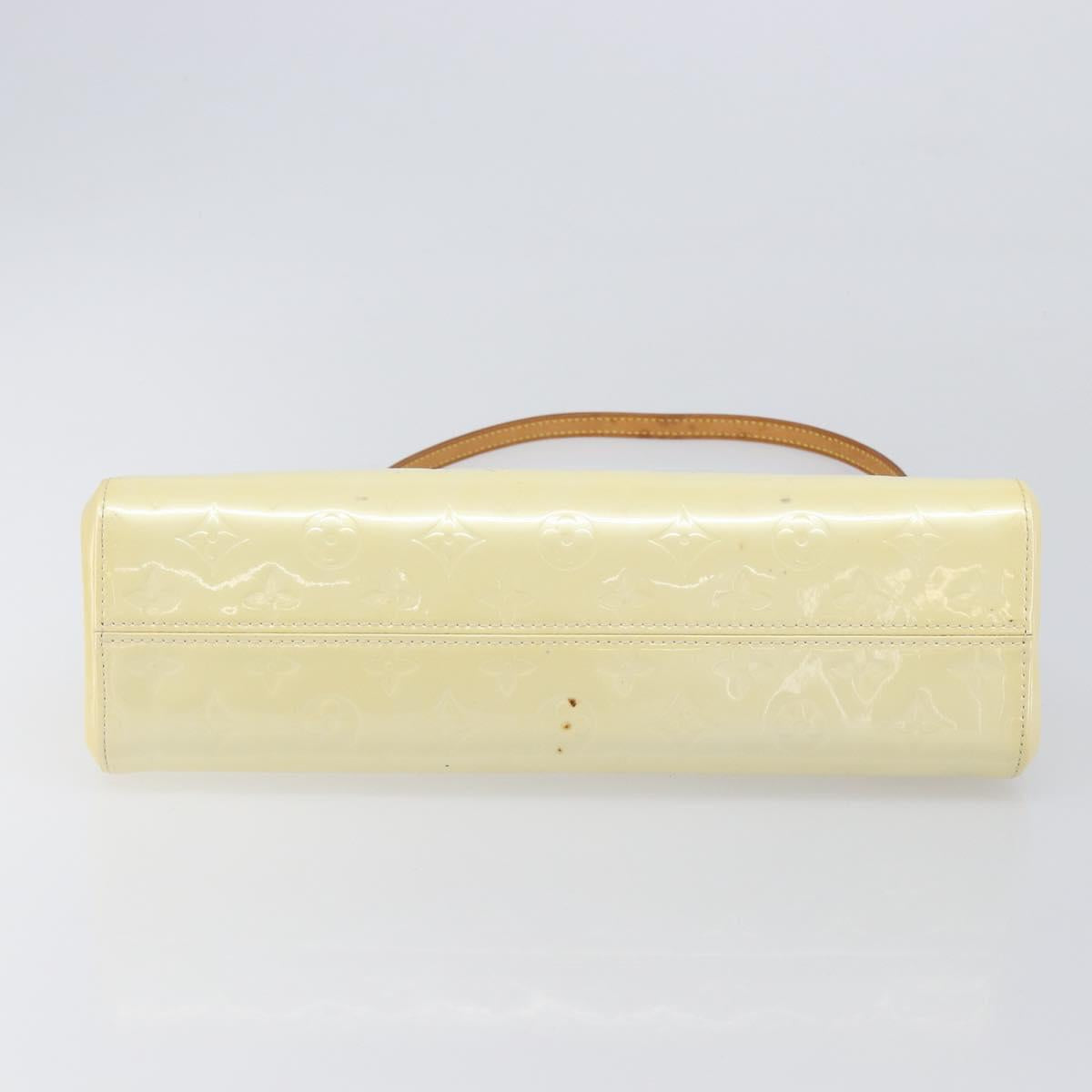 LOUIS VUITTON Monogram Vernis Roxbury Drive Hand Bag Perle M91374 LV Auth 206602