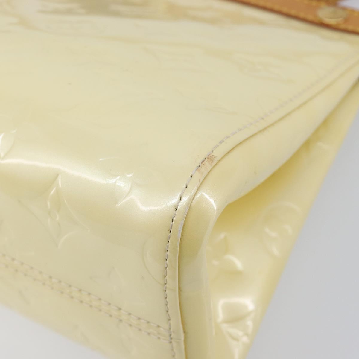 LOUIS VUITTON Monogram Vernis Roxbury Drive Hand Bag Perle M91374 LV Auth 206602