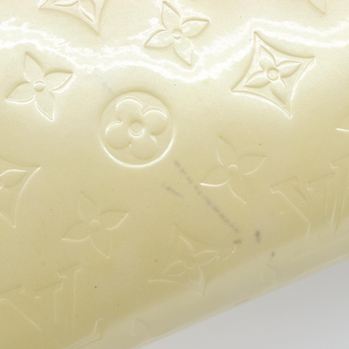 LOUIS VUITTON Monogram Vernis Roxbury Drive Hand Bag Perle M91374 LV Auth 206602