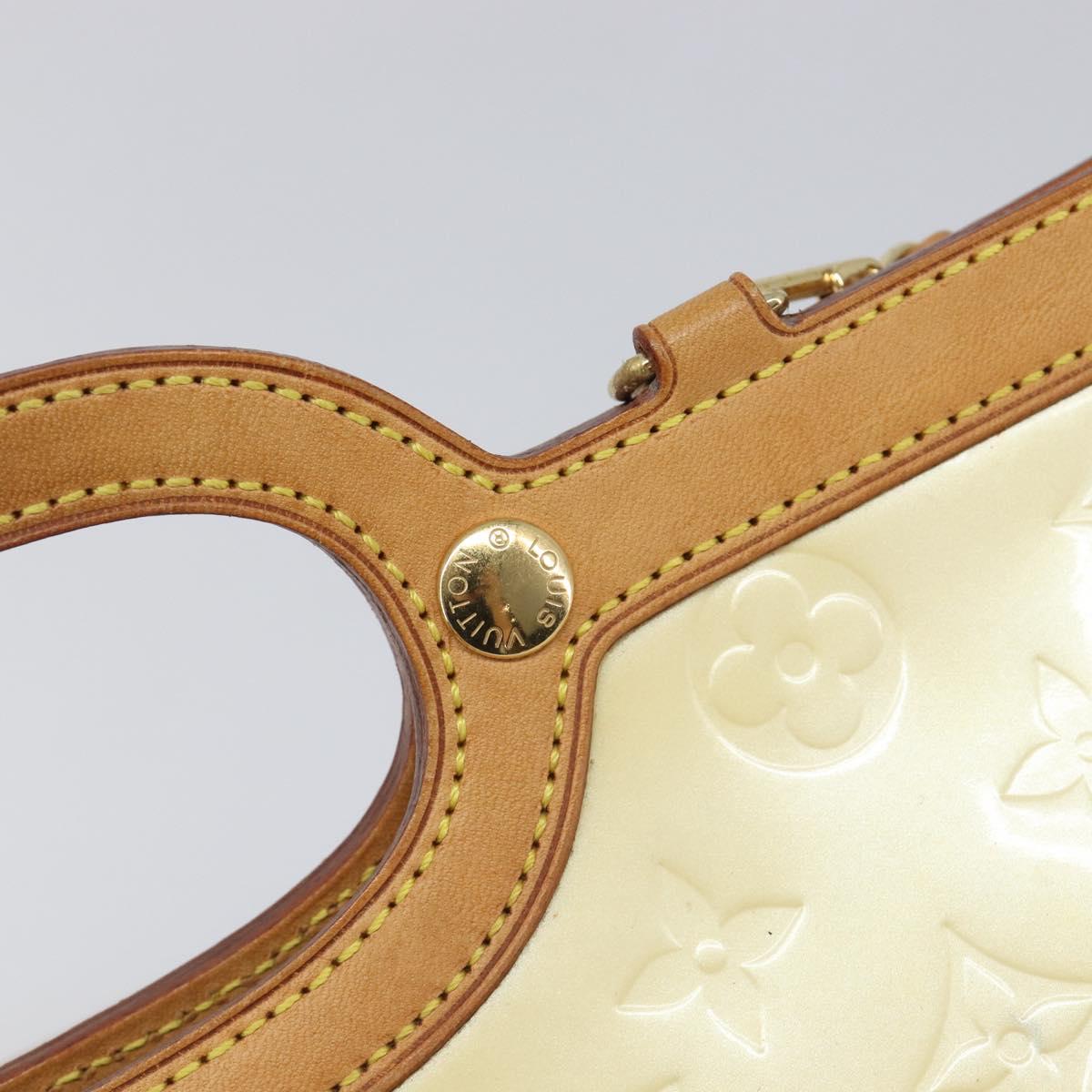 LOUIS VUITTON Monogram Vernis Roxbury Drive Hand Bag Perle M91374 LV Auth 206602