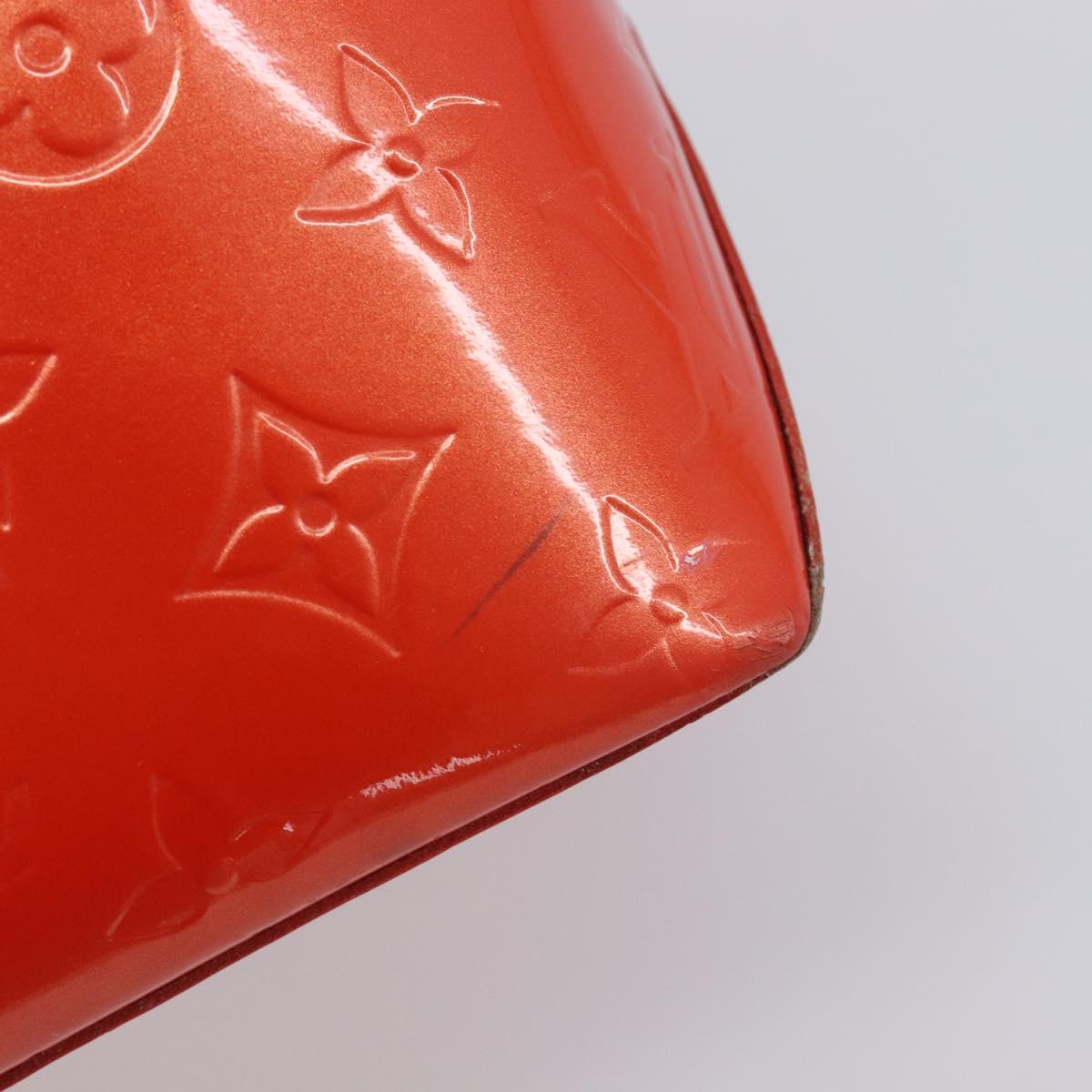 LOUIS VUITTON Monogram Vernis Wilshire PM Bag Orenge Sunset M93644 Auth 206609