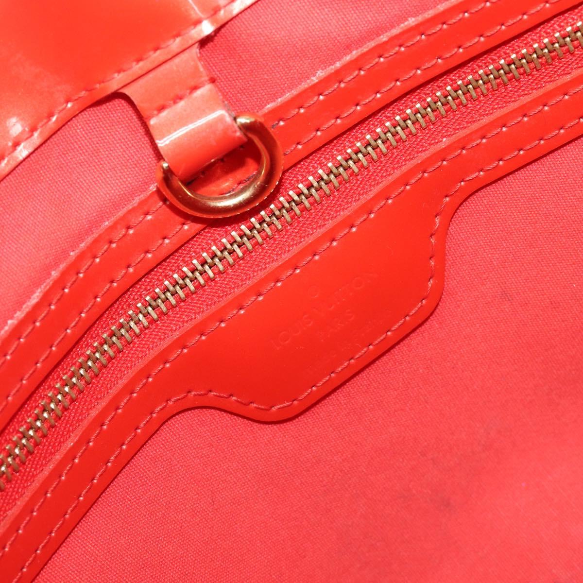 LOUIS VUITTON Monogram Vernis Wilshire PM Bag Orenge Sunset M93644 Auth 206609