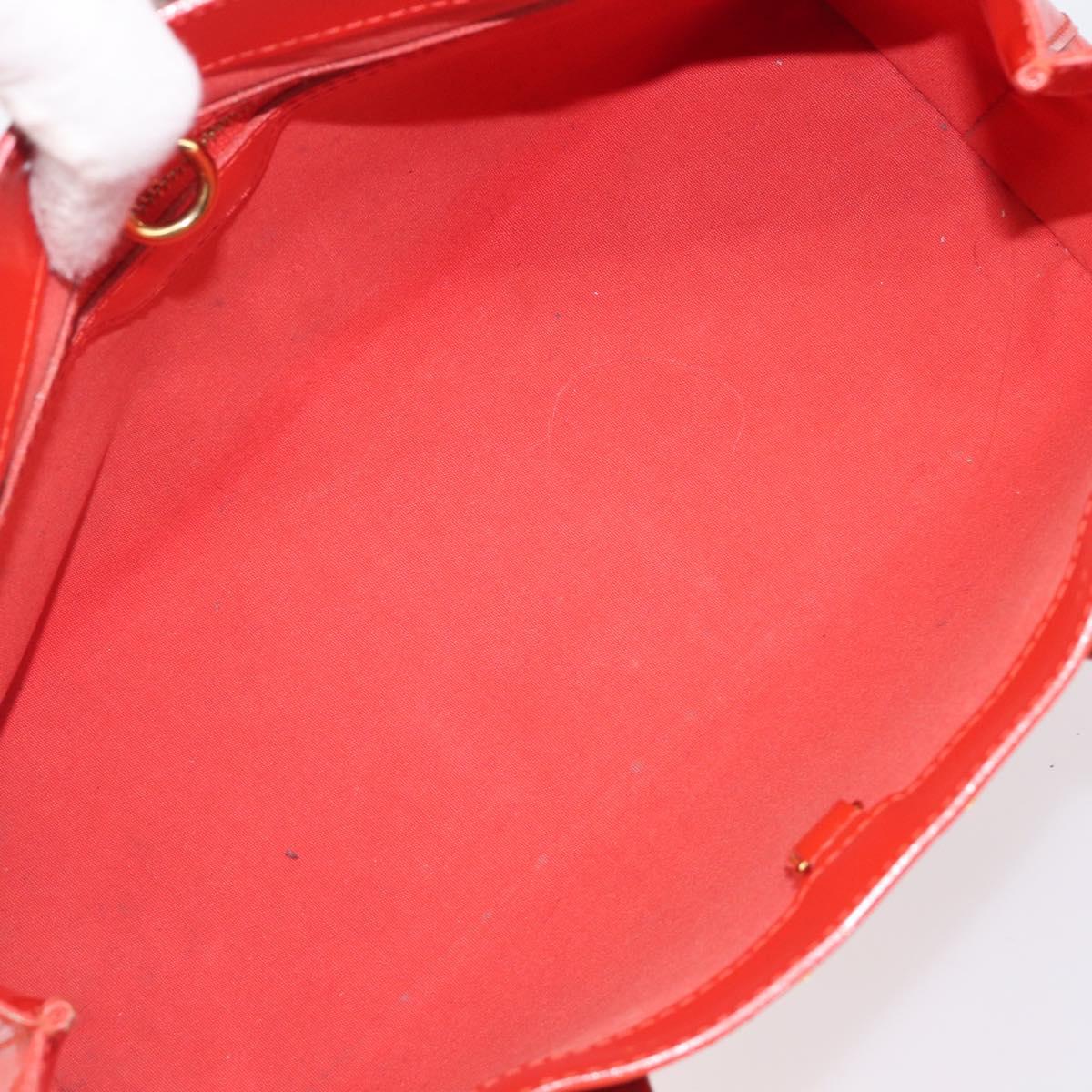 LOUIS VUITTON Monogram Vernis Wilshire PM Bag Orenge Sunset M93644 Auth 206609